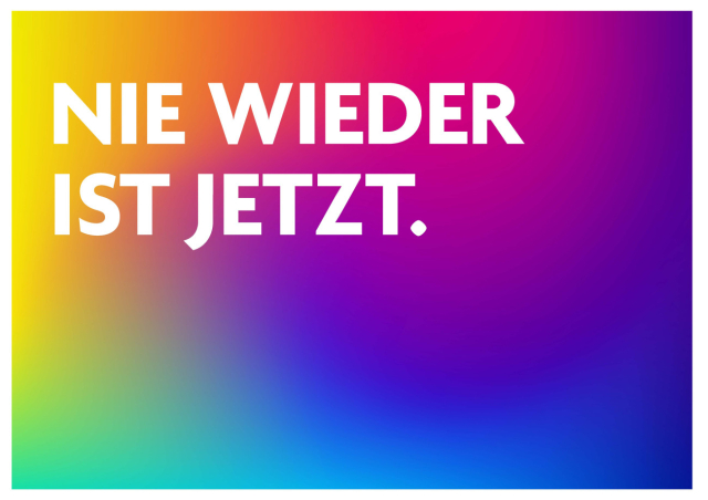 Nie wieder ist jetzt - seid Menschen!