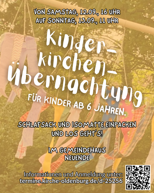 Kinderkirchen-Übernachtung