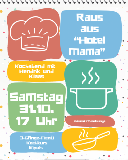 "Raus aus Hotel Mama" - ein Kochabend mit Hendrik und Klaas