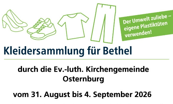 Kleidersammlung für Bethel